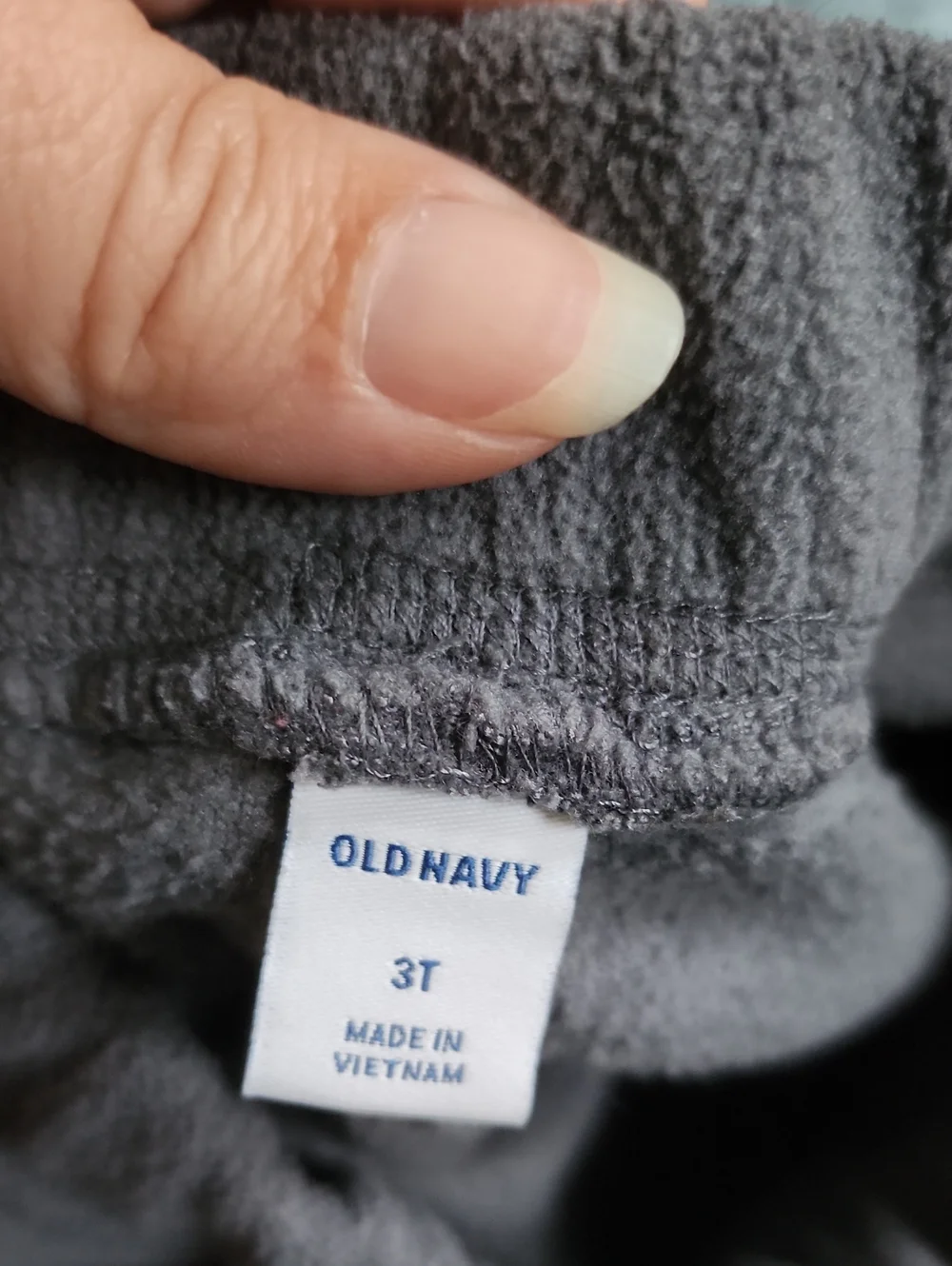 3T Old Navy Gray Fleece Pull-on Straight Leg Pants